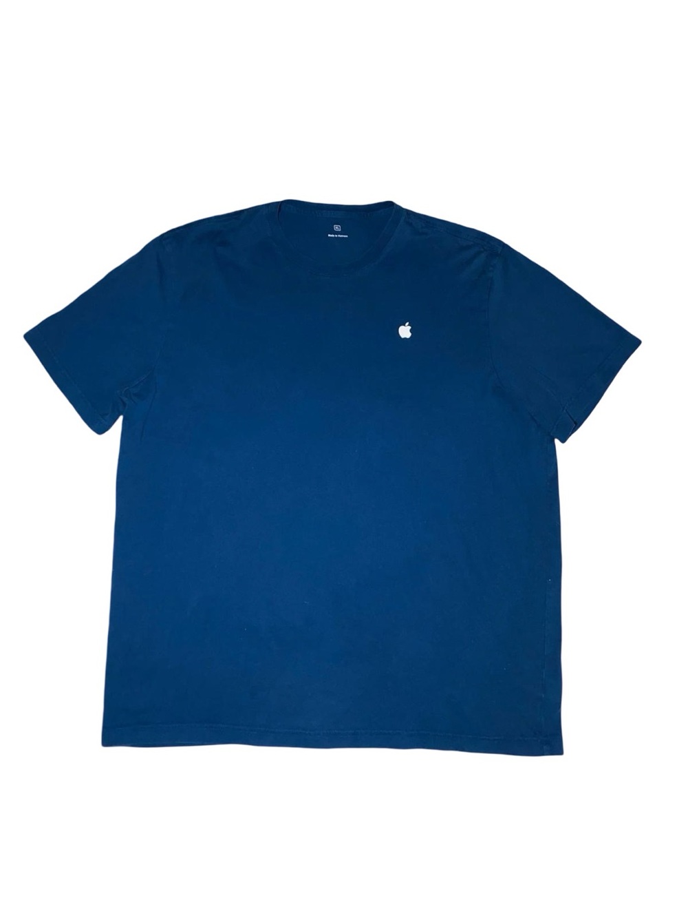 Apple Store Employee Issued Crewneck T-Shirt Minimalist Chest Logo tech bro